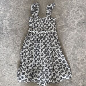 Janie and Jack Black and White Floral Dress